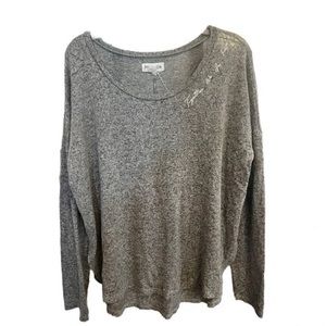 Peloton Women’s Medium Long Sleeve Top Together We Go Far Gray M